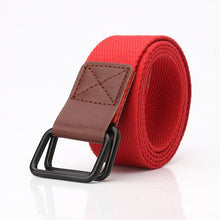 Load image into Gallery viewer, Canvas Belt Youth Student Jeans Pant Belt Double Ring Buckle Men's Tooling Characteristic Belt
