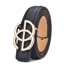 Load image into Gallery viewer, Cross Pattern Belt Simple Fashion Children's Leather Belt Student Decoration Thin Belt