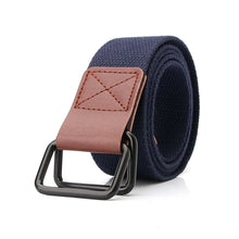 Load image into Gallery viewer, Canvas Belt Youth Student Jeans Pant Belt Double Ring Buckle Men's Tooling Characteristic Belt