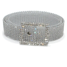 Load image into Gallery viewer, Diamond Band 9 Rows Full Rhinestone Inlaid Belt Fashion Matching Clothing Belt