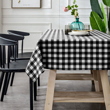 Load image into Gallery viewer, Tablecloth Waterproof and Oilproof and Heatproof PVC Plaid Pattern