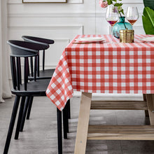Load image into Gallery viewer, Tablecloth Waterproof and Oilproof and Heatproof PVC Plaid Pattern