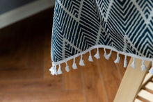 Load image into Gallery viewer, Tassel Jacquard Wave Pattern Tablecloth Suitable for Rectangular Dining Table (4 Colors)