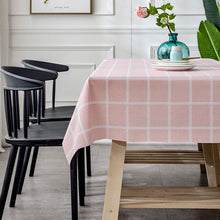 Load image into Gallery viewer, Tablecloth Waterproof and Oilproof and Heatproof PVC Plaid Pattern