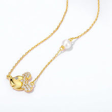 Load image into Gallery viewer, Women's Necklace 925 Silver Plated Natural Freshwater Pearl Choker Gift for Girls