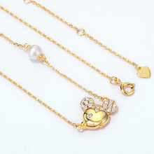 Load image into Gallery viewer, Women's Necklace 925 Silver Plated Natural Freshwater Pearl Choker Gift for Girls