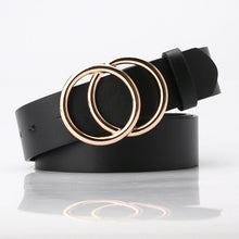 Load image into Gallery viewer, Belt round Buckle Alloy Snap Belt Student Minimalist Pant Belt Sweater Coat Decoration