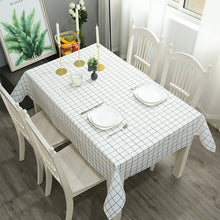 Load image into Gallery viewer, Home Nordic Style Elk Plaid Coffee Table Cloth Oil-Proof Waterproof Disposable Table Mat PVC Tablecloth