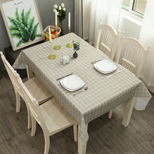 Load image into Gallery viewer, Home Nordic Style Elk Plaid Coffee Table Cloth Oil-Proof Waterproof Disposable Table Mat PVC Tablecloth