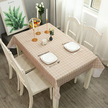 Load image into Gallery viewer, Home Nordic Style Elk Plaid Coffee Table Cloth Oil-Proof Waterproof Disposable Table Mat PVC Tablecloth