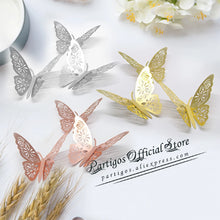 Load image into Gallery viewer, 12Pcs 4D Hollow Butterfly Wall Sticker DIY Home Decoration Wall Stickers wedding Party Wedding Decors Butterfly Kids Room Decors