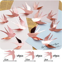 Load image into Gallery viewer, 12Pcs 4D Hollow Butterfly Wall Sticker DIY Home Decoration Wall Stickers wedding Party Wedding Decors Butterfly Kids Room Decors