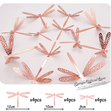 Load image into Gallery viewer, 12Pcs 4D Hollow Butterfly Wall Sticker DIY Home Decoration Wall Stickers wedding Party Wedding Decors Butterfly Kids Room Decors