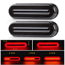Load image into Gallery viewer, 12V 24V Car Truck LED Flowing Turn Signals Brake Lights 3 in 1 Tail Taillight Flash indicator RV ATV UTV Red Yellow Stop Lamps