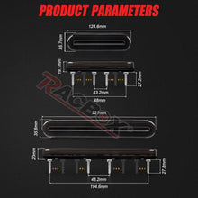 Load image into Gallery viewer, 12V 24V Car Truck LED Flowing Turn Signals Brake Lights 3 in 1 Tail Taillight Flash indicator RV ATV UTV Red Yellow Stop Lamps