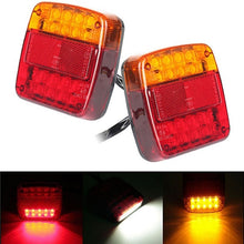 Load image into Gallery viewer, 12V Trailer Truck 20 LED Taillight Brake Stop Turn Signal Indicator Light Lamp 107x102x30mm