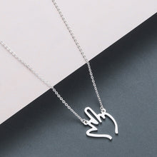 Load image into Gallery viewer, Stainless Steel Pendant Necklace Gesture Clavicle Chain Jewelry