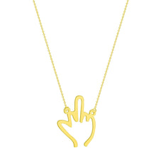 Load image into Gallery viewer, Stainless Steel Pendant Necklace Gesture Clavicle Chain Jewelry