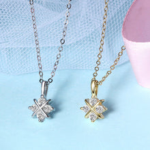 Load image into Gallery viewer, Women's Silver Jewelry S925 Silver Inlaid Zircon Necklace Clavicle Chain Gift for Girls