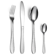 Load image into Gallery viewer, Cube Tableware Set Four-Piece Set Creative Western Food Steak Knife, Fork and Spoon Gold Stainless Steel Knife and Forks