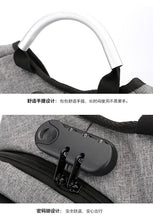 Load image into Gallery viewer, 15.6-inch laptop bag password lock backpack
