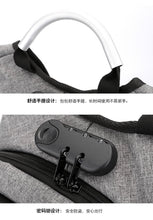 Load image into Gallery viewer, 15.6-inch laptop bag password lock backpack