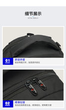 Load image into Gallery viewer, Black high capacity sport outdoor swagger bag backpack for business with European style