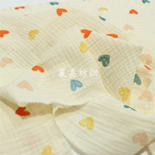 Load image into Gallery viewer, 135x50cm Double Cotton Crepe Gauze Sewing Fabric, Making Children's Pajamas Anti Mosquito Pants Small Blanket Cloth