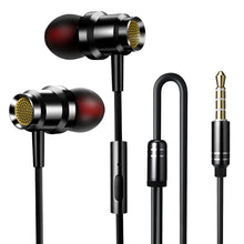 Load image into Gallery viewer, Hi-Fi Stereo Monitor Earbuds In-Ear Metal Wired Earphones Headphones with Mic Powerful Bass For Smart Phone