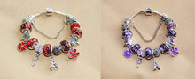 Load image into Gallery viewer, Diy Bracelet Fashion Crystal String Beads Bracelet Eiffel Tower Pendant Bracelet