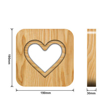 Load image into Gallery viewer, Love 3D Small Night Lamp Domestic Ornaments Romantic Valentine Gift Wood Night Light