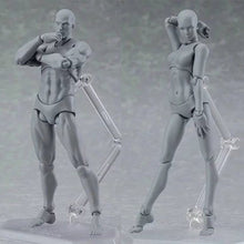 Load image into Gallery viewer, 13cm Artist Art Painting Anime Figure Sketch Draw Male Female Movable Body Chan Joint Action Figure Toy Model Draw Mannequin 001
