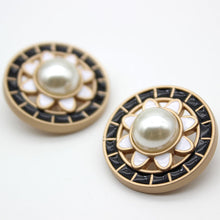 Load image into Gallery viewer, 5pcs/Set Esstudio Retro Style Metal Button Suit Coat Overcoat Pearl Buttons Clothing Decorative Buttons