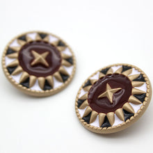 Load image into Gallery viewer, 5pcs/Set Esstudio Retro Style Metal Button Suit Coat Overcoat Pearl Buttons Clothing Decorative Buttons