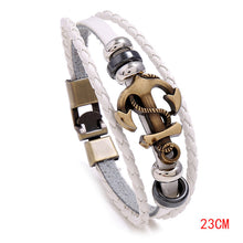 Load image into Gallery viewer, Ornament Simple Multi-Layer Woven Boat Anchor Cattle Leather Bracelet Fashion Popular Retro Male and Female Bracelets