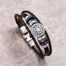 Load image into Gallery viewer, Men's Weaving Cattle Leather Bracelet Simple Student Couple Jewelry
