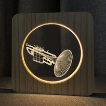 Load image into Gallery viewer, Musical Instrument Shape Led Small Night Lamp Acrylic USB Ambience Light Home Decoration