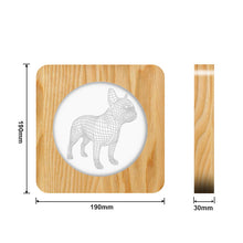 Load image into Gallery viewer, 3D Wooden Small Night Lamp Bedroom Light Pet Modeling Lamp Gift