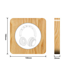 Load image into Gallery viewer, Headset Acrylic Table Lamp Hollow Wooden Decoration Crafts