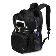 Load image into Gallery viewer, Large outdoor sports black nylon backpack for Men