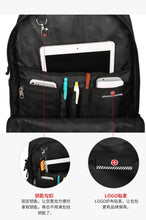 Load image into Gallery viewer, Large outdoor sports black nylon backpack for Men