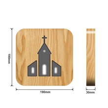 Load image into Gallery viewer, Solid Wood Hollow Wooden Headlamp Creative USB Night Light Home Decoration