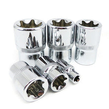 Load image into Gallery viewer, 14Pcs E Torx Star Female Bit Socket Set Hand Tool Kit 1/2'' 3/8'' 1/4'' Drive E4-E24 Repair Tool