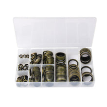 Load image into Gallery viewer, 150PCS M6-M24 High Pressure Hydraulic Pipe Seal Pad Rubber Metal Shim Seal Gasket High Temperature Pipeline Valve O-ring Gasket