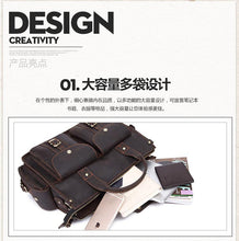 Load image into Gallery viewer, Men's business messenger bag 14 inch briefcase computer bag