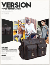 Load image into Gallery viewer, Men's business messenger bag 14 inch briefcase computer bag