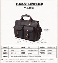 Load image into Gallery viewer, Men's business messenger bag 14 inch briefcase computer bag