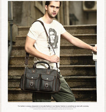 Load image into Gallery viewer, Men's business messenger bag 14 inch briefcase computer bag