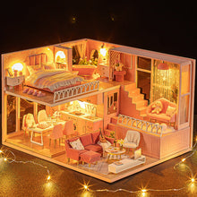 Load image into Gallery viewer, DIY Dollhouse Miniature with Furniture Pink Girl Gift