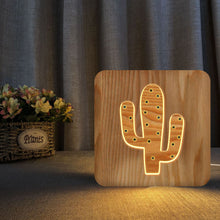 Load image into Gallery viewer, Plant Cactus Modeling Atmosphere Night Light Led Bedroom Bedside Lamp Children's Gift Light